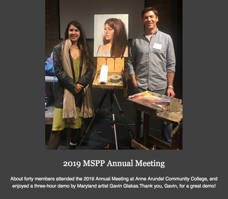 Gavin Glakus with model and demo at 2019 mspp annual meeting